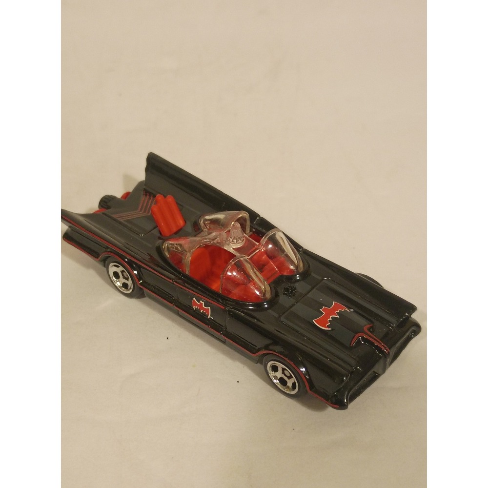 Hot Wheels 1966 TV Series Batmobile Black Red Diecast Car 1:64 Scale DC Comics